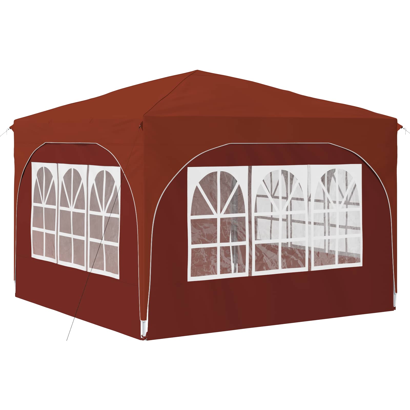 Pop-up Feesttent 290 x 290 x 245 cm Terracotta image 9
