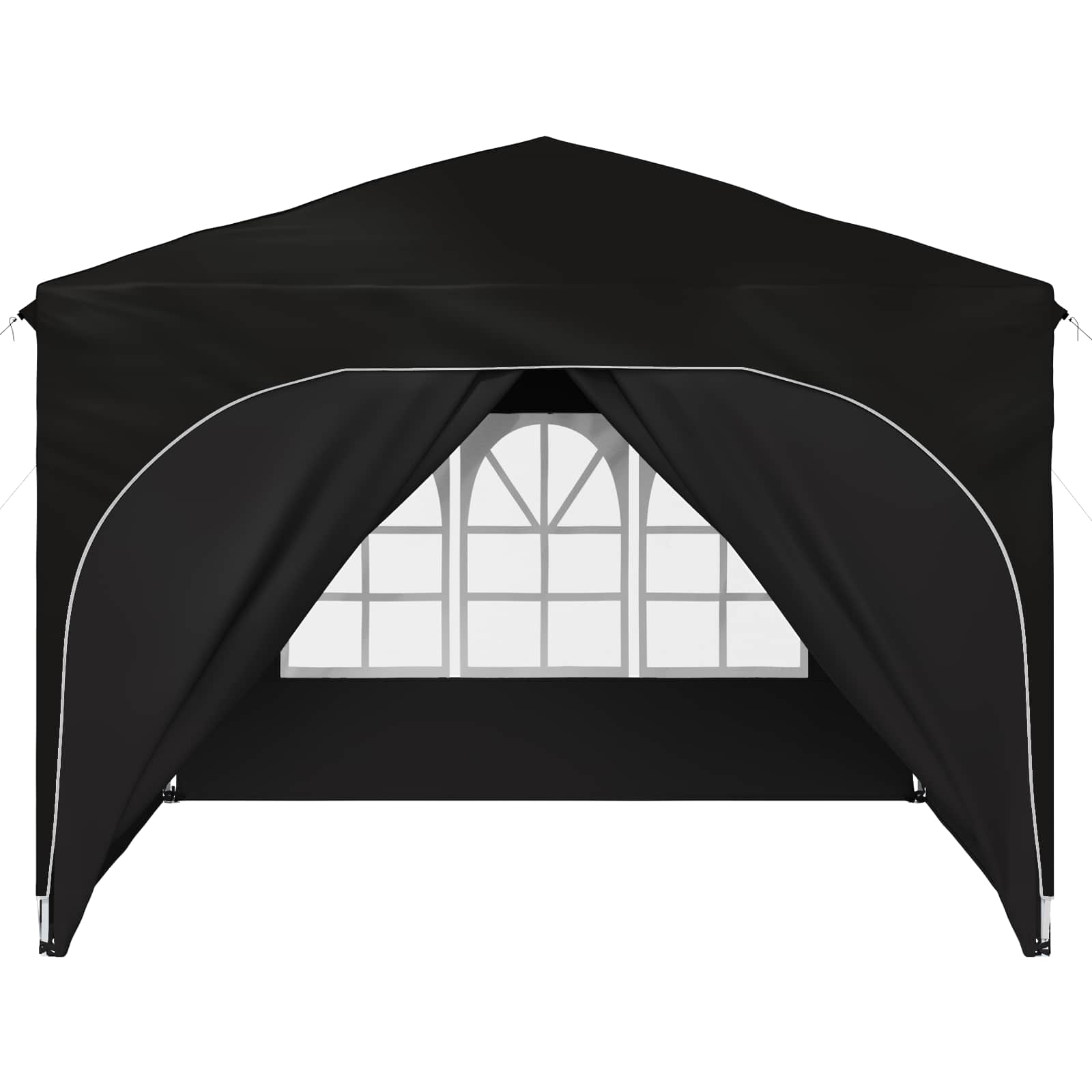 Pop-up Feesttent 290 x 290 x 245 cm Zwart image 7
