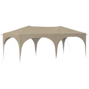 vidaXL &Uuml;hepuuline peotelk 575 x 288 x 245 cm Kreemjas Oxfordi kangas