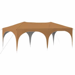 vidaXL &Uuml;hepuuline peotelk 575 x 288 x 245 cm Beež Oxfordi kangas