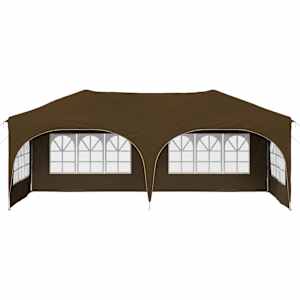 Párty stan s výsuvným stánkem 575 x 288 x 245 cm Taupe - obrázek 5