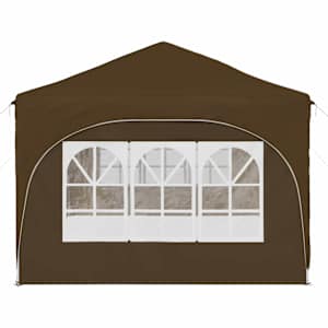 Párty stan s výsuvným stánkem 575 x 288 x 245 cm Taupe - obrázek 6