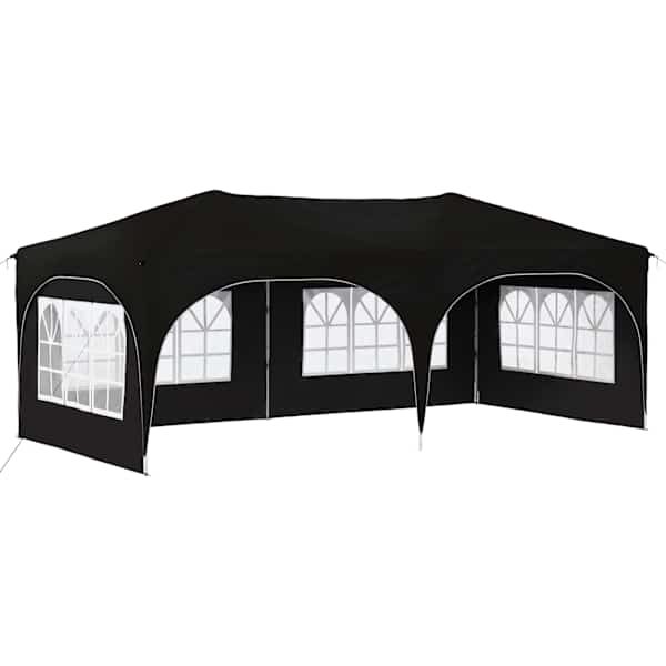 vidaXL &Uuml;hepuuline peotelk 575 x 288 x 245 cm Must Oxfordi kangas