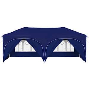 Párty stan s výsuvným stánkem 575 x 288 x 245 cm Modrá - obrázek 6