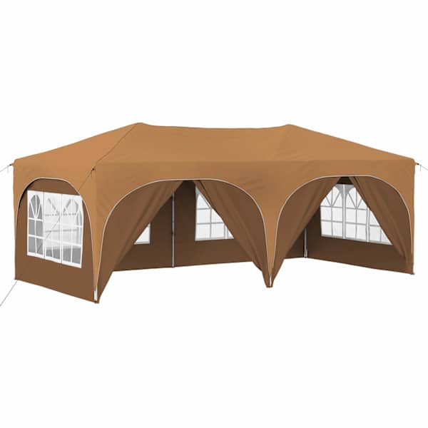 vidaXL &Uuml;hepuuline peotelk 575 x 288 x 245 cm Beež Oxfordi kangas