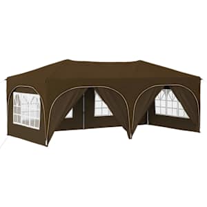 vidaXL &Uuml;hepuuline peotelk 575 x 288 x 245 cm Pruunikashall