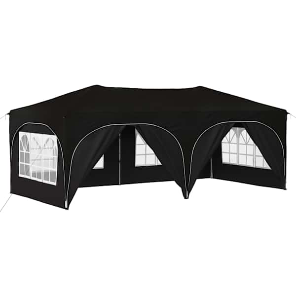 vidaXL &Uuml;hepuuline peotelk 575 x 288 x 245 cm Must Oxfordi kangas