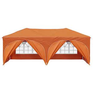 Párty stan s výsuvným stánkem 575 x 288 x 245 cm Oranžová - obrázek 6