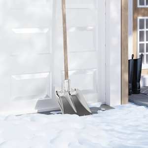 Glava lopate srebrna 43 x 32,5 cm Aluminij