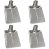 vidaXL Labida pea 4 tk H&otilde;bedane 43 x 32,5 cm Alumiinium