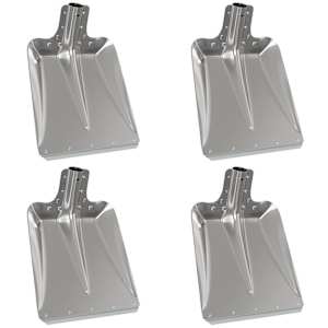vidaXL Labida pea 4 tk H&otilde;bedane 43 x 32,5 cm Alumiinium