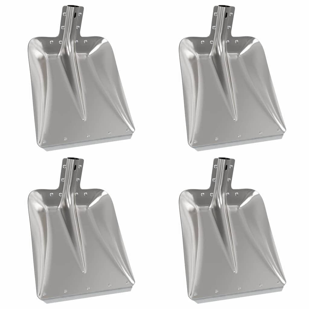Thumbnail - vidaXL Schaufelkopf 4 pcs Silber 45 x 38 cm Aluminium