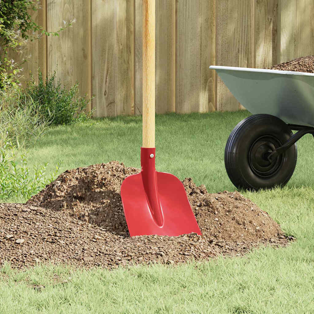 vidaXL Schaufelkopf Rot 32 x 24,5 cm Pulverbeschichteter Stahl