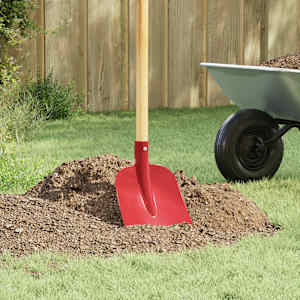 Glava lopate 4 pcs Rdeča 32 x 24,5 cm Prašno lakirano jeklo