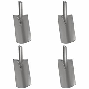 vidaXL Labida pea 4 tk H&otilde;bedane 43 x 17 cm Pulberv&auml;rvitud teras