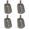 vidaXL Labida pea 4 tk H&otilde;bedane 33 x 21 cm Pulberv&auml;rvitud teras
