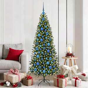 Set božičnih okraskov med 300 LED 120 pcs Modra Plastika