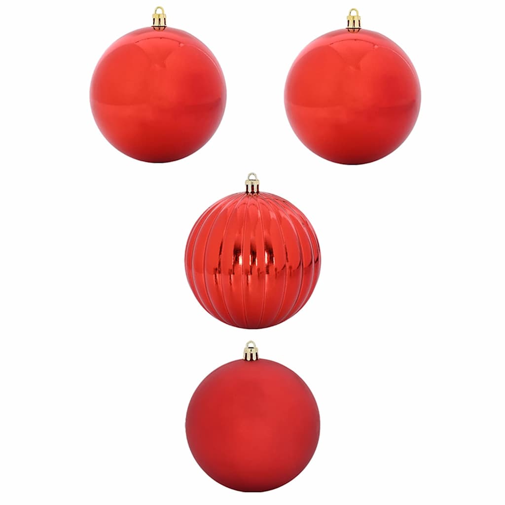 Thumbnail - vidaXL Weihnachtsbaumkugel-Set XXL 4 pcs Rot Kunststoff