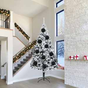 Set božičnih kroglic XXL 3 pcs Črna Plastika