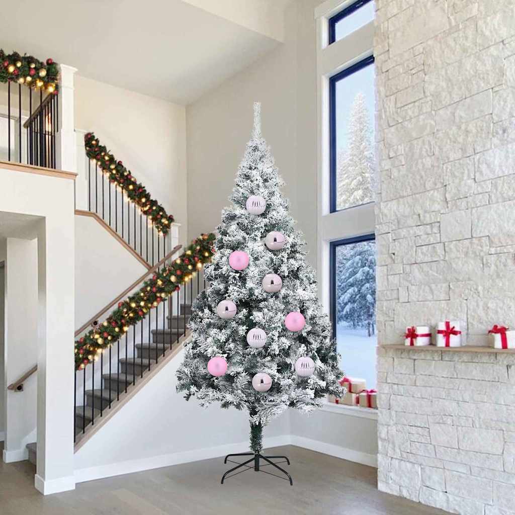 vidaXL Set de Globuri de Crăciun 4 pcs Roz XXL