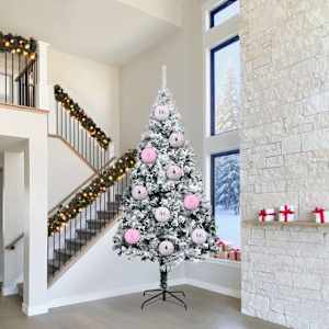 Set božičnih krogljic XXL 3 pcs Roza Plastika