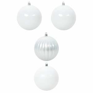 Vánoční ozdoba Set XXL 4 pcs Bílá Plast - obrázek 2