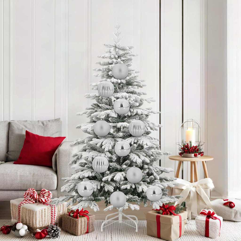 vidaXL Set de Globuri de Crăciun 9 pcs Argintiu XL