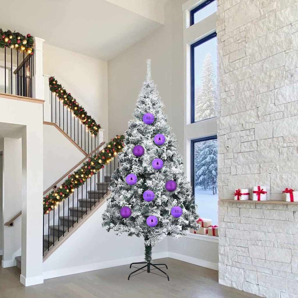 vidaXL Set de Globuri de Crăciun 4 pcs Violet XXL