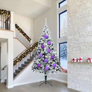 Božična kroglica komplet XXL 4 pcs Lila Plastika