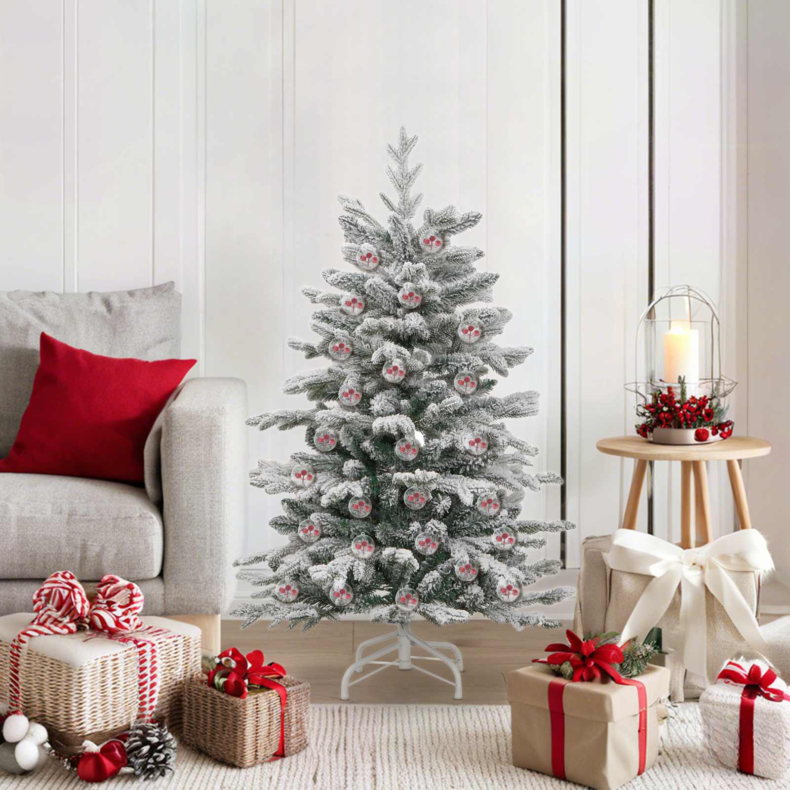 Set božičnih okraskov 50 pcs Transparentno Ø 5 cm