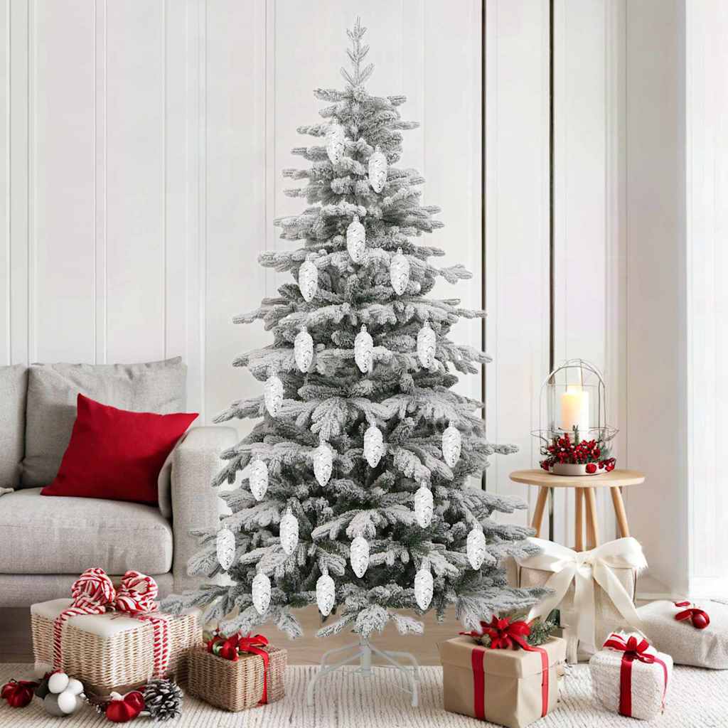 Décoration de l'arbre de Noël 40 pcs Argent
