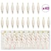 vidaXL J&otilde;uluspiraali kujuline pall 40 tk &scaron;ampanjav&auml;rvi 3 x 11 cm