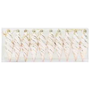 Vánoční spirálová koule 40 pcs champagne Plast - obrázek 3