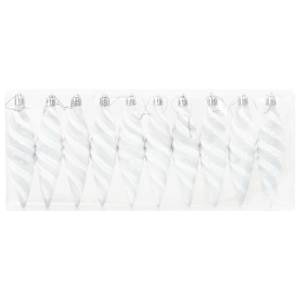 Vánoční spirálová koule 40 pcs Bílá Plast - obrázek 3