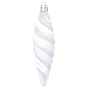 Vánoční spirálová koule 40 pcs Bílá Plast - obrázek 4