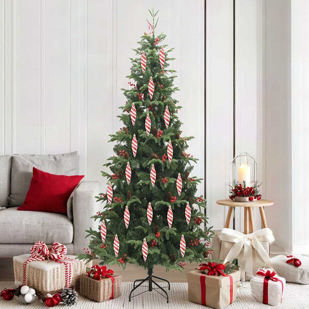 Décoration de l'arbre de Noël 40 pcs Rouge