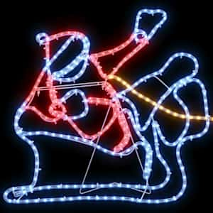 Vánoční dekorace s 1224 LED diodami Vícebarevný 69 x 79 cm PVC - obrázek 9