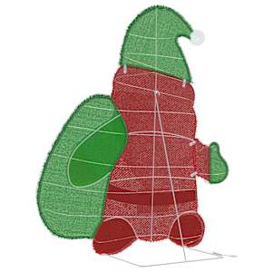 Osvětlený Santa Claus s 60 LED diodami Teplá bílá 70 x 62 cm - obrázek 8