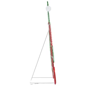 Osvětlený Santa Claus s 60 LED diodami Teplá bílá 70 x 62 cm - obrázek 7