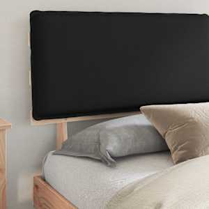 Rám postele s čalouněným čelem s čelo Černá 200 x 200 cm - obrázek 3