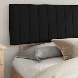 Rám postele s čalouněným čelem s čelo Černá 200 x 200 cm - obrázek 3