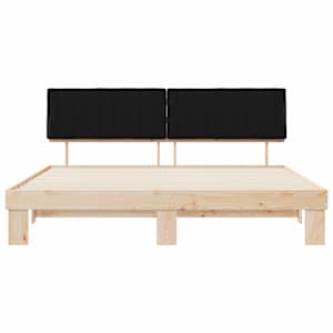 Rám postele s čalouněným čelem s čelo Černá 200 x 200 cm - obrázek 5