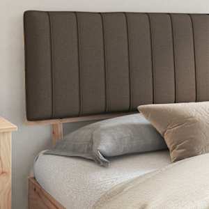 Rám postele s čalouněným čelem s čelo Taupe 200 x 200 cm - obrázek 3