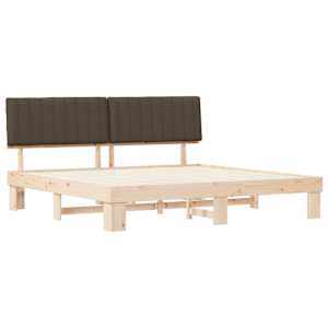 Rám postele s čalouněným čelem s čelo Taupe 200 x 200 cm - obrázek 4