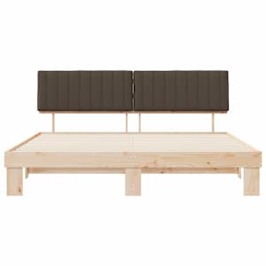 Rám postele s čalouněným čelem s čelo Taupe 200 x 200 cm - obrázek 5