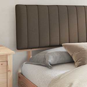 Rám postele s čalouněným čelem s čelo Taupe 180 x 200 cm - obrázek 3