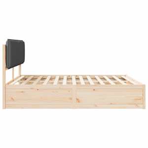 Rám postele s čalouněným čelem s čelo Tmavě šedá 200 x 200 cm - obrázek 6