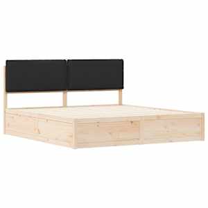 Rám postele s čalouněným čelem s čelo Černá 200 x 200 cm - obrázek 4