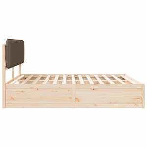Rám postele s čalouněným čelem s čelo Taupe 200 x 200 cm - obrázek 6