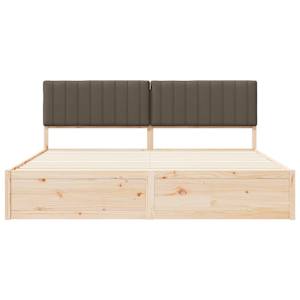 Rám postele s čalouněným čelem s čelo Taupe 200 x 200 cm - obrázek 5
